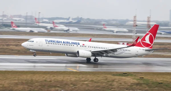 Istanbul Turkey Марта 2018 Года Turkish Airlines Boeing 737 9F2Er — стоковое фото