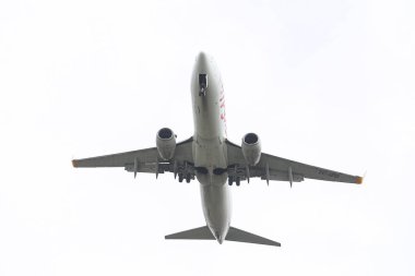 Istanbul, Türkiye - 04 Mart 2018: Pegasus Havayolları Boeing 737-8as (Cn 33605) açılış Istanbul Ataturk Havaalanı'na. Pegasus Airlines 74 filo büyüklüğü ve 103 hedefleri vardır