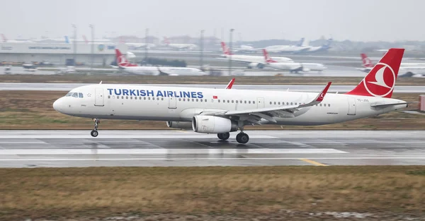 Istanbul Turkey Марта 2018 Turkish Airlines Airbus A321 231 5490 — стоковое фото
