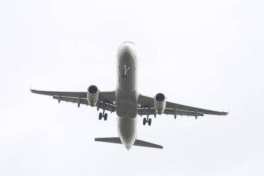 Istanbul, Türkiye - 04 Mart 2018: Türk Hava Yolları'nın Airbus A321-Istanbul Atatürk Havaalanına iniş 231 (Cn 5546). Senin 328 filo büyüklüğü ve 302 hedefleri Türkiye'nin bayrak taşıyıcı