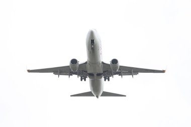 Istanbul, Türkiye - 04 Mart 2018: Pegasus Havayolları Boeing 737-8as (Cn 33605) açılış Istanbul Ataturk Havaalanı'na. Pegasus Airlines 74 filo büyüklüğü ve 103 hedefleri vardır