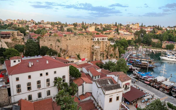 Eski Liman Antalya Şehir Türkiye Tekneler — Stok fotoğraf