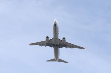 Istanbul, Türkiye - 10 Mart 2018: Pegasus Havayolları Boeing 737-86j (Cn 37740) açılış Istanbul Ataturk Havaalanı'na. Pegasus Airlines 74 filo büyüklüğü ve 103 hedefleri vardır