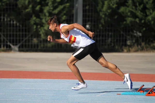 Istanbul Turquia Junho 2018 Atleta Indefinido Correndo Durante Campeonato Turco — Fotografia de Stock