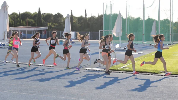 Istanbul Turquía Junio 2018 Atletas Corriendo Durante Campeonato Turco Atletismo —  Fotos de Stock