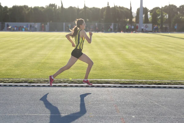 Istanbul Turquia Junho 2018 Atleta Indefinido Correndo Durante Campeonato Turco — Fotografia de Stock