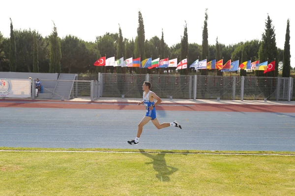 イスタンブール トルコ 2018 未定義選手中にバルカン U18 陸上競技選手権大会 — ストック写真