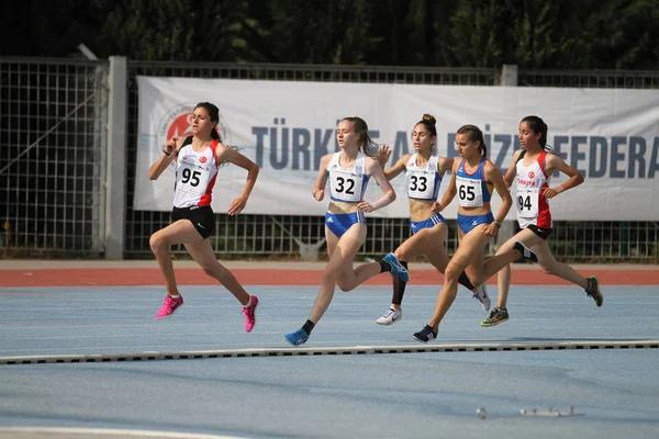 Istanbul Turchia Giugno 2018 Atleti Corsa Durante Campionati Balcanici Atletica — Foto Stock