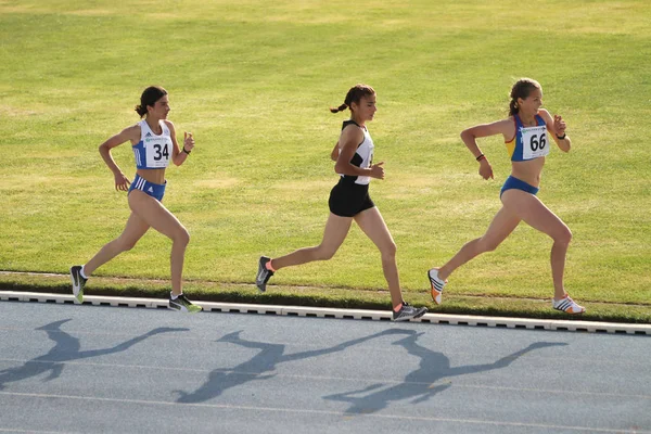 Istanbul Turquía Junio 2018 Atletas Corriendo Durante Campeonato Atletismo Sub —  Fotos de Stock