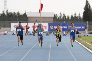 Istanbul, Türkiye - Haziran 10, 2018:73. Cezmi veya Kupası sırasında çalışan sporcular
