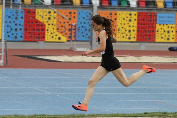 Istanbul Turquía Junio 2018 Atleta Indefinido Corriendo Durante Cezmi Copa — Foto de Stock