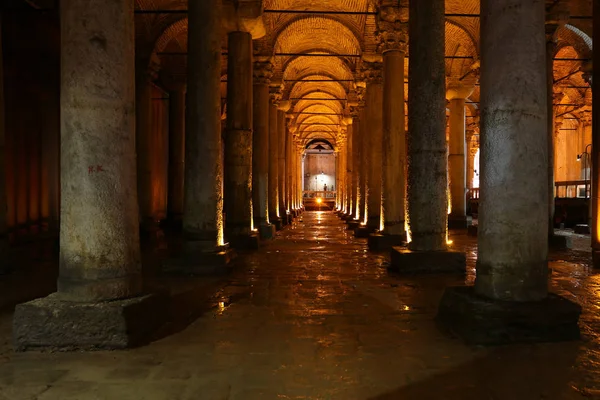 Istanbul Turkey June 2018 Columns Basilica Cistern Basilica Cistern Largest — Stock Photo, Image
