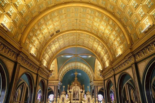 Istanbul Turquia Junho 2018 Interior Igreja Búlgara Santo Estêvão Igreja — Fotografia de Stock