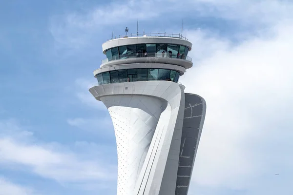 Torre Controle Tráfego Aéreo Novo Aeroporto Istambul Turquia — Fotografia de Stock