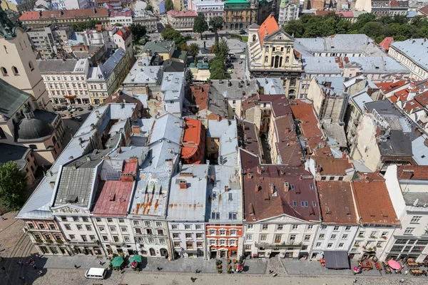 Aerial View Lviv City Ukraine — Stock Photo, Image