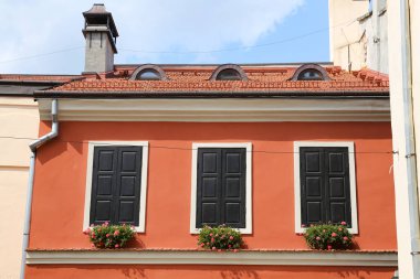 Bir eski bina Lviv City, Ukrayna