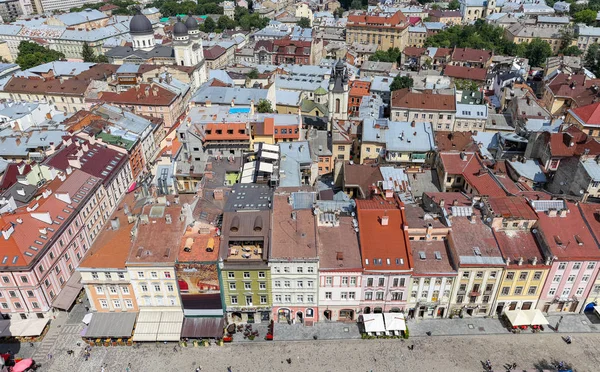 Aerial View Lviv City Ukraine — Stock Photo, Image
