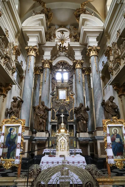 Lviv Ukraine Juli 2018 Innenraum Der Dominikanischen Kirche Lviv City — Stockfoto