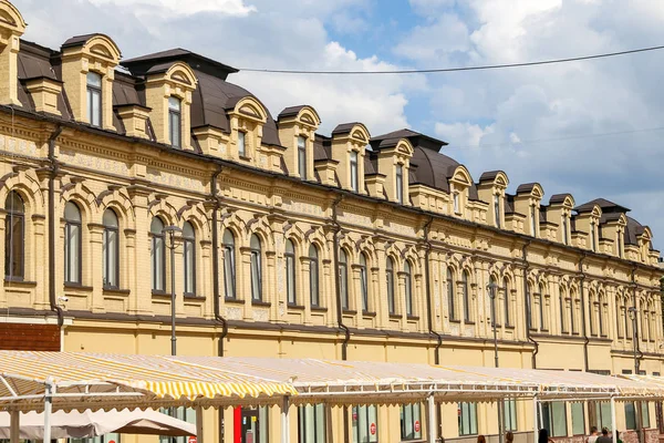 Facades Old Buildings Kiev City Ukraine — Stock Photo, Image