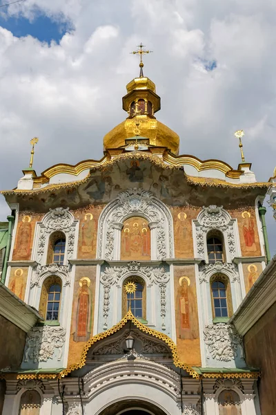 Porta Chiesa Della Trinità Kiev Monastero Delle Grotte Ucraina — Foto Stock