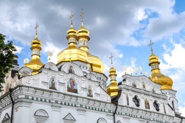 Ukrayna 'nın Kiev şehrindeki Dormition Katedrali.
