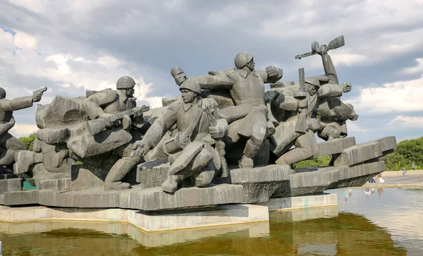 Altes Militärdenkmal Der Stadt Kiew Ukraine — Stockfoto