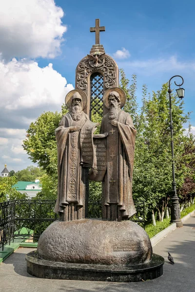 Ukrayna Daki Kiev Manastırı Nda Bronz Heykel — Stok fotoğraf