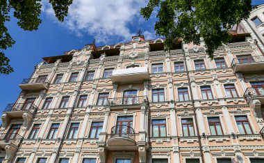 Kiev City, Ukrayna 'da Eski Bir Bina