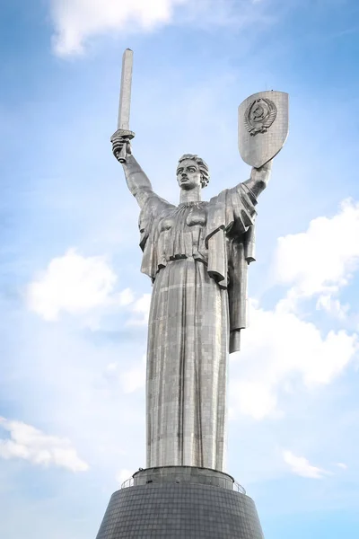 Anavatan Anıtı Rodina Mat Kiev City Ukrayna — Stok fotoğraf