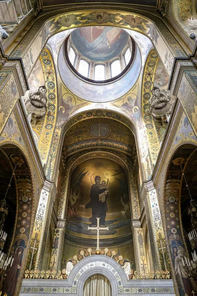Kiev Ucrania Julio 2018 Dentro Catedral San Volodymyr Kiev — Foto de Stock