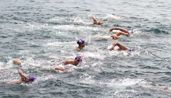 Istanbul Turquie Juillet 2018 Les Nageurs Nagent Pendant Compétition Natation — Photo