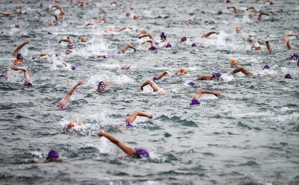 Istanbul Turquie Juillet 2018 Les Nageurs Nagent Pendant Compétition Natation — Photo