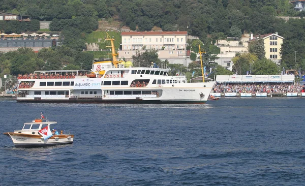 Istanbul Turquie Juillet 2018 Les Nageurs Rendent Point Départ Avec — Photo