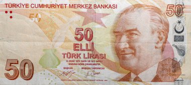 Elli Türk lirası. TL Türkiye Cumhuriyeti 'nin resmi para birimidir.