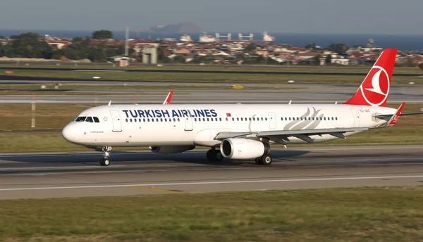 Стамбул Турция Августа 2018 Года Airbus A321 231 Авиакомпании Turkish — стоковое фото