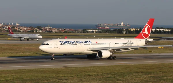 Istanbul Turquie Août 2018 Airbus A330 303 1458 Turkish Airlines — Photo