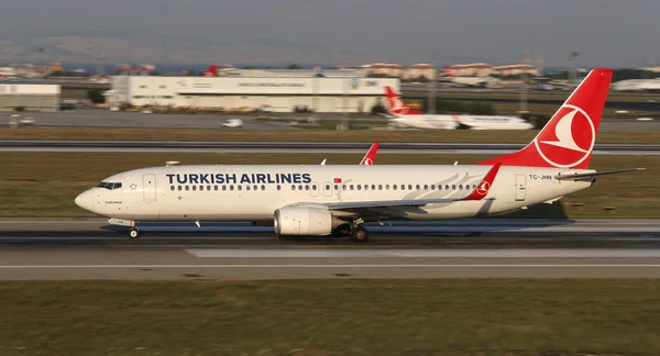 Стамбул Туркей Августа 2018 Года Turkish Airlines Boeing 737 8F2 — стоковое фото