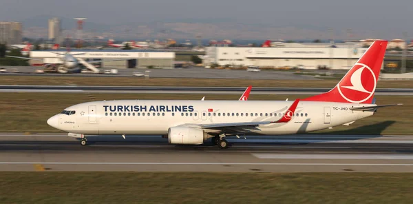 Istanbul Türkei August 2018 Die Türkische Fluggesellschaft Bo37 8F2 40987 — Stockfoto