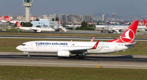 Istanbul Turkey Августа 2018 Года Turkish Airlines Boeing 737 8F2 — стоковое фото