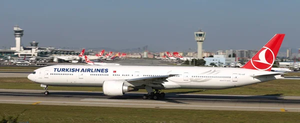 Istanbul Turkey Августа 2018 Года Turkish Airlines Boeing 777 3F2Er — стоковое фото