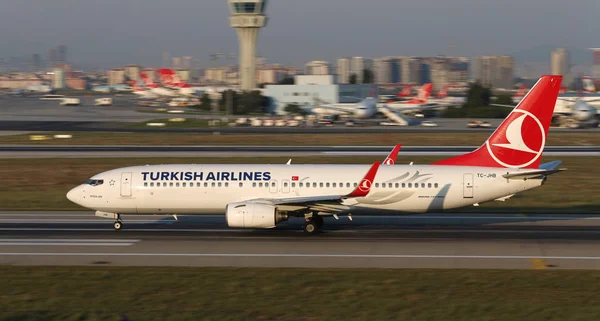 Istanbul Turquia Agosto 2018 Turkish Airlines Boeing 737 8F2 35741 — Fotografia de Stock