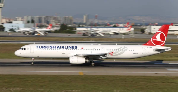 Стамбул Турция Августа 2018 Года Airbus A321 231 Авиакомпании Turkish — стоковое фото