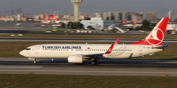 Istanbul Turecko Srpna 2018 Turkish Airlines Boeing 737 8F2 40981 — Stock fotografie