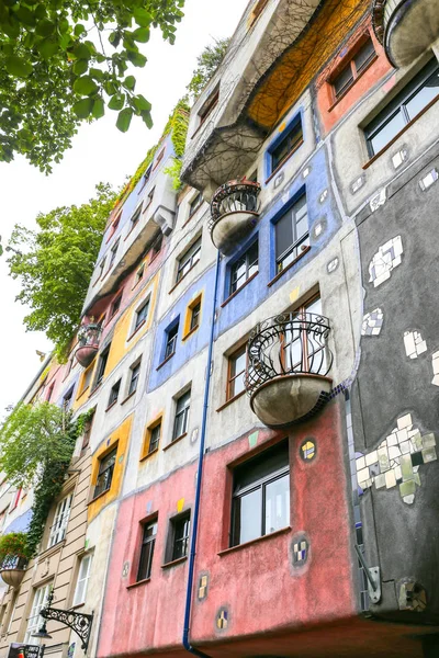 Hundertwasserhaus Landstrabe District Wien City Österrike — Stockfoto