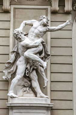 Hofburg Sarayı 'ndaki heykel, Viyana Şehri, Avusturya