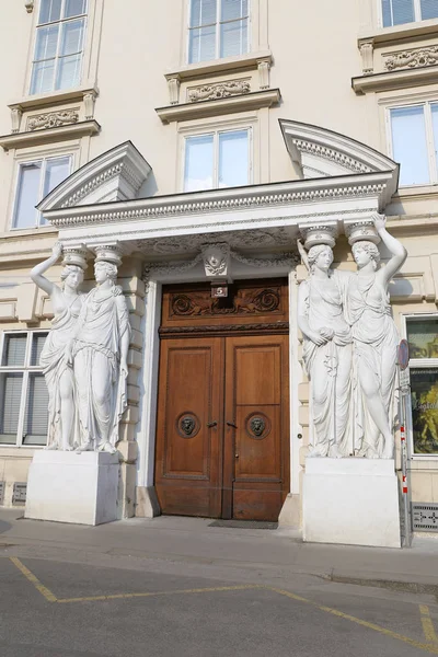 Statues Gate Palais Pallavicini Vienna City Austria — Stock Photo, Image