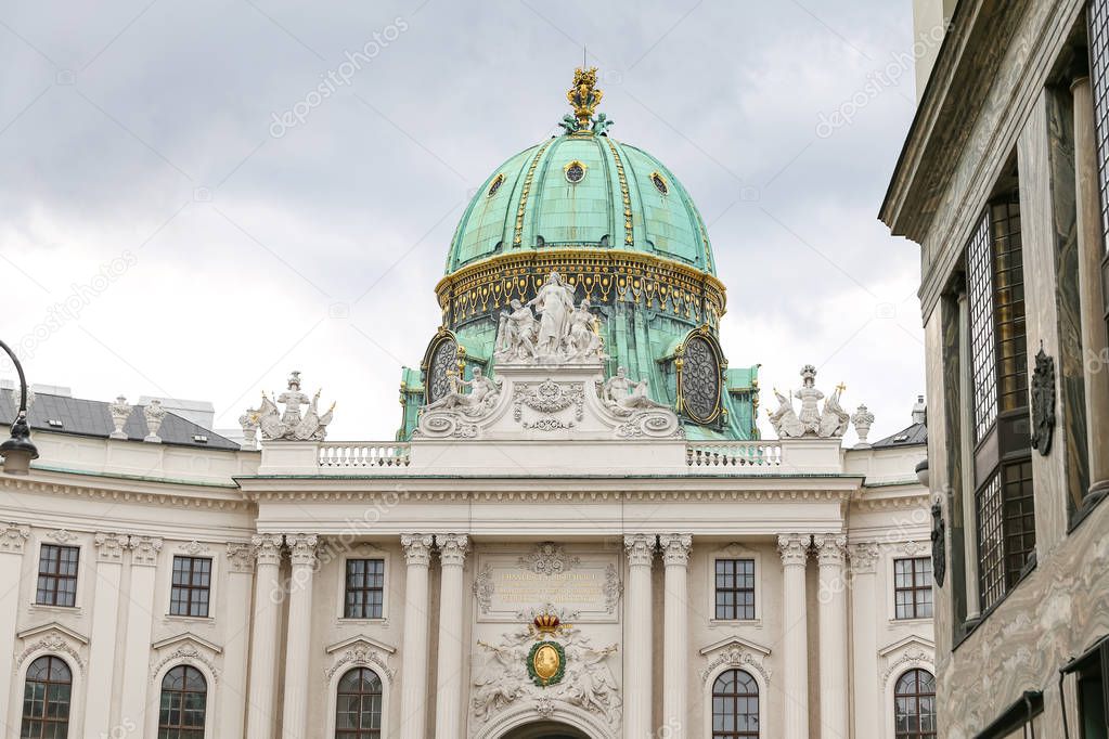 Dome in Hofburg Palace, Vienna City, Austria