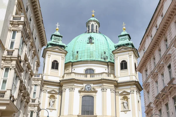 Kościół Piotra Peterskirche Wiedeń Austria — Zdjęcie stockowe