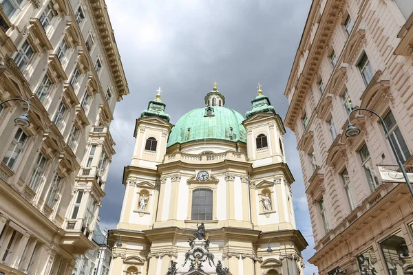 Peter Church Peterskirche Vienna City Austria — Stock Photo, Image