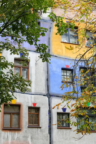 Hundertwasserhaus Landstrabe Okrese Město Vídeň Rakousko — Stock fotografie